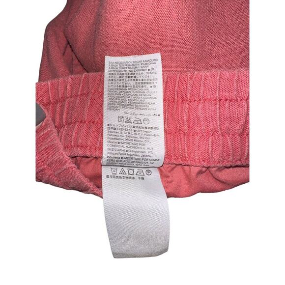 Old Navy Plus Size Shorts Pull on Elastic tie waist Salmon Color XXL Linen Rayon - Picture 4 of 9